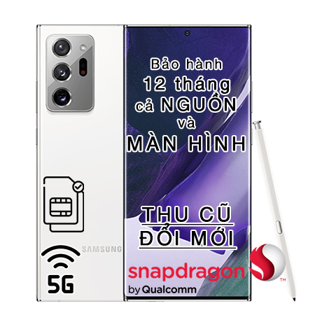 Galaxy Note 20 Ultra 5G Mỹ 2 sim chip Snap 865+ 