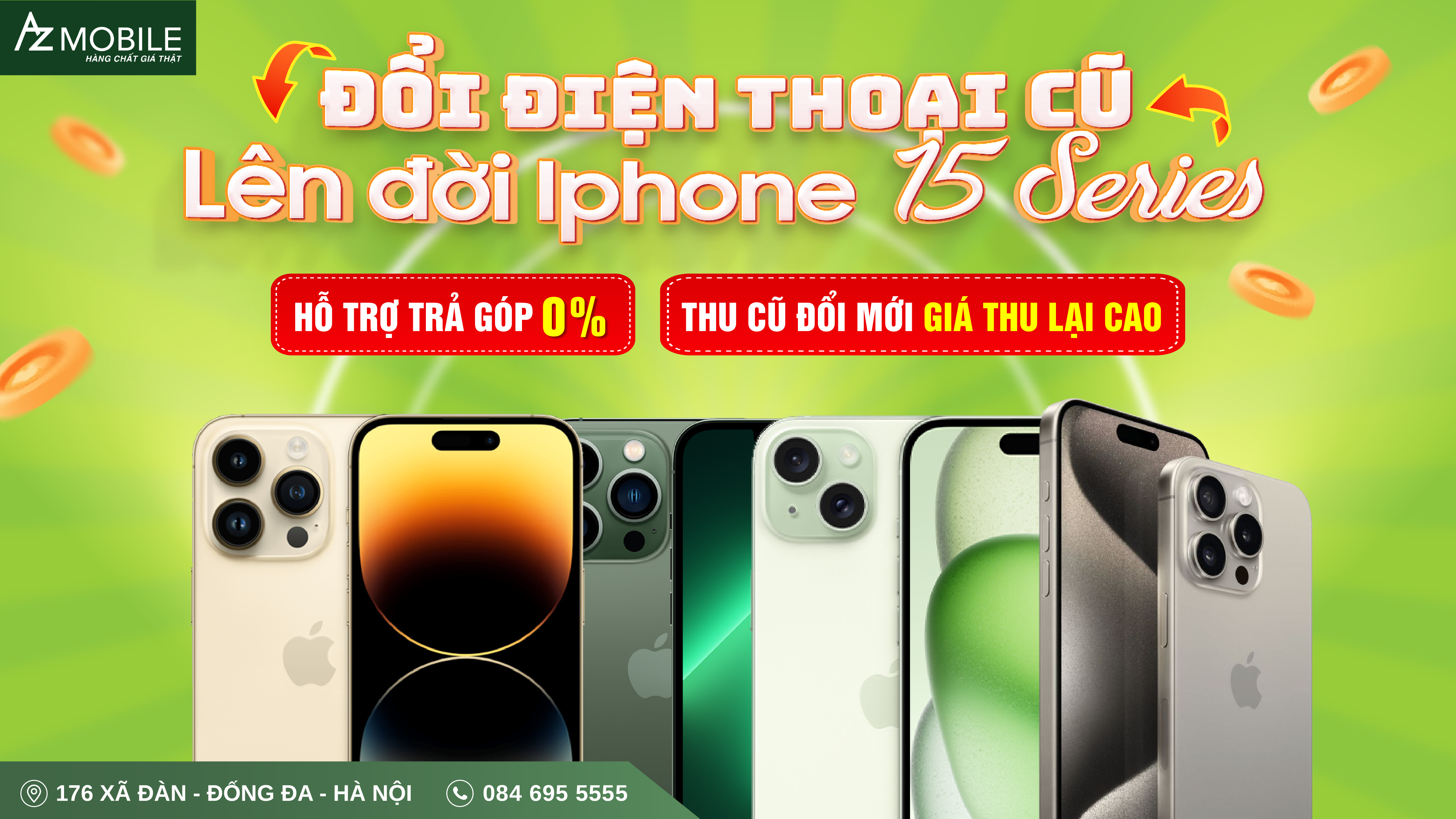 Đổi điện thoại cũ - Lên đời iPhone 15 Series