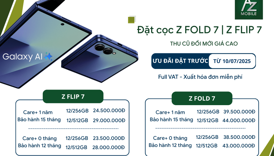 Đặt cọc Z Fold 7 | Z Flip 7