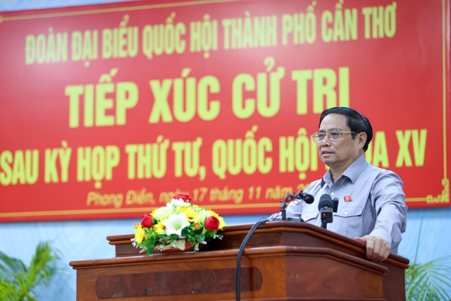 Thủ tướng Phạm Minh Chính tiếp xúc cử tri