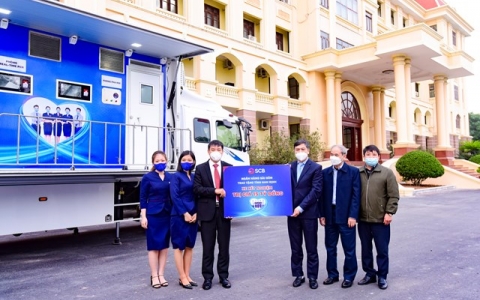 SCB trao tặng 03 xe xét nghiệm Covid -19 lưu động cho TP. Hà Nội, tỉnh Nam Định và Tỉnh Thừa Thiên Huế