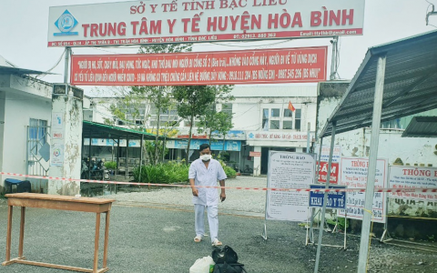 Bạc Liêu: Phong tỏa tạm thời Trung tâm Y tế huyện Hòa Bình do liên quan tới Covid-19