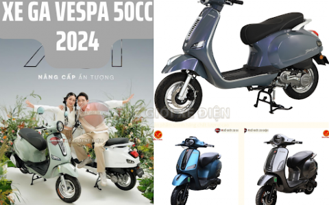Top 3 mẫu xe ga 50cc Vespa 2024