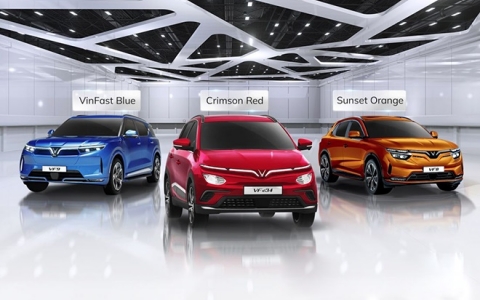 VinFast đổi màu sơn mới cho xe ô tô xăng và xe ô tô điện