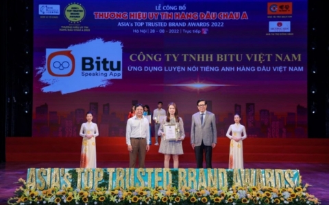 Ứng dụng Bitu được vinh danh tại 'Thương hiệu uy tín hàng đầu châu Á 2022'