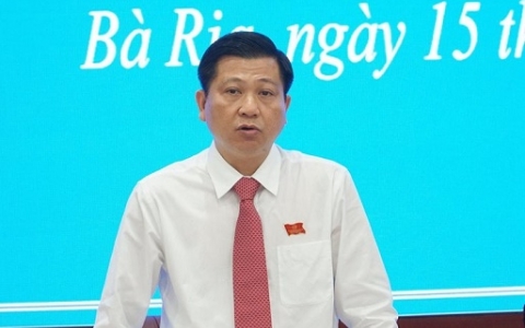 Miễn nhiệm Phó Chủ tịch UBND tỉnh Bà Rịa - Vũng Tàu