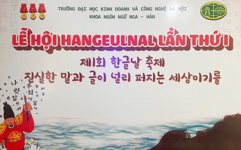 Tưng bừng lễ hội Hàn ngữ 'Hangeulnal - 한글날' tại trường Đại học Kinh doanh và Công nghệ Hà Nội