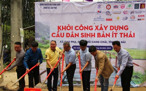 Cầu dân sinh bản Ít Thái, Mù Cang Chải chính thức khởi công