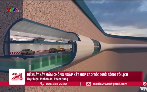 Đề xuất xây dựng hầm chống ngập kết hợp cao tốc dưới lòng sông Tô Lịch