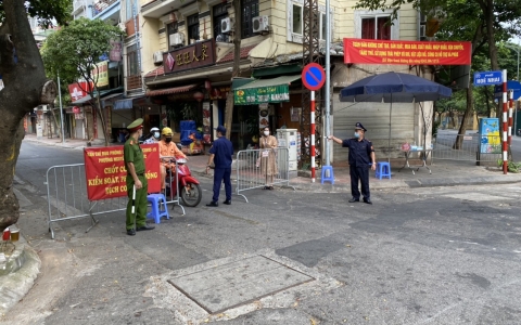 Hà Nội: Thiết lập thêm 10 chốt trực tại quận Ba Đình để phòng chống dịch