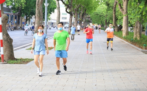 Hà Nội cho phép người dân tập thể dục ngoài trời từ ngày mai 28/9