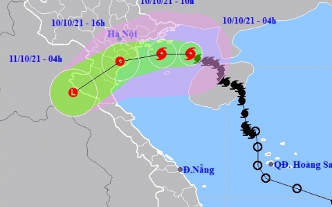 Bão số 7 tiến sát Hải Phòng - Nam Định, ngay lập tức Biển Đông thêm cơn bão mới