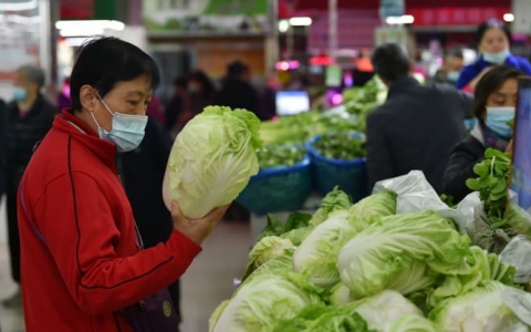 Giá rau Trung Quốc tăng mạnh do chi phí thực phẩm tăng cao
