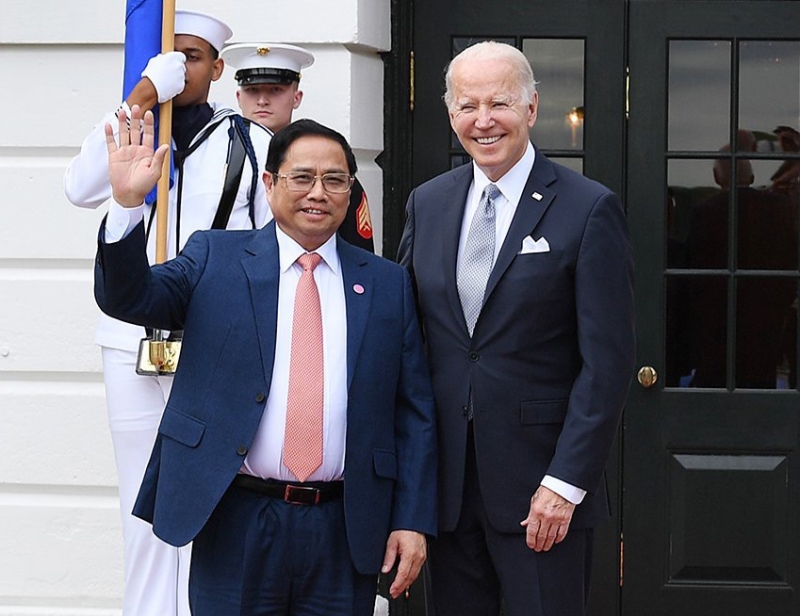 Thủ tướng Phạm Minh Chính gặp Tổng thống Hoa Kỳ Joe Biden  (Ảnh: Báo Chính phủ)