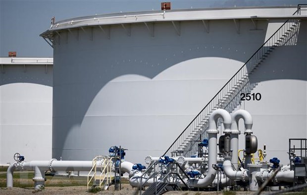 Kho dự trữ dầu thô tại Cushing, Oklahoma (Mỹ). (Ảnh: AFP/TTXVN)
