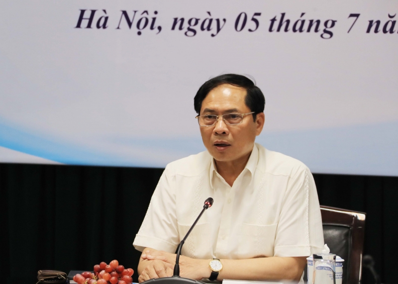 Bộ trưởng Ngoại giao Bùi Thanh Sơn đã tham dự và phát biểu chỉ đạo Hội nghị