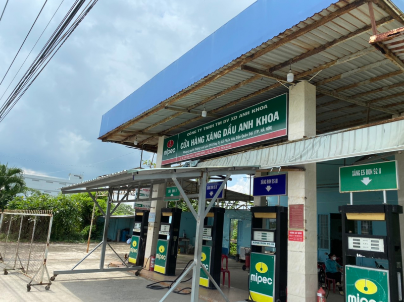 Cửa hàng xăng dầu ở thị xã Gò Công tạm ngưng hoạt động
