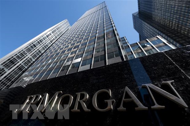 Trụ sở ngân hàng JPMorgan Chase ở New York, Mỹ. (Ảnh: AFP/TTXVN)
