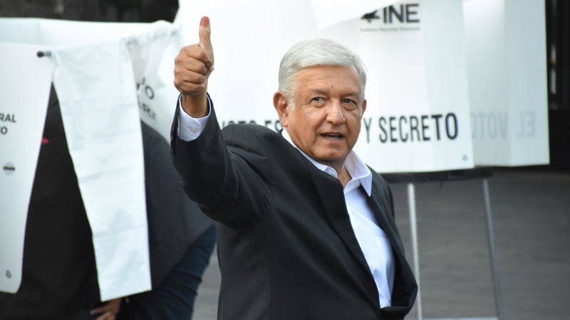 Tổng thống đắc cử của  Mexico - ông Andrés Manuel López Obrador. 