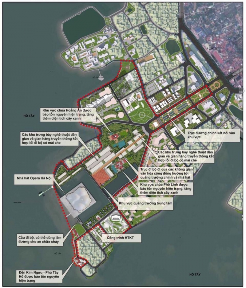 Quy hoạch chi tiết khu vực trục không gian trung tâm bán đảo Quảng An.