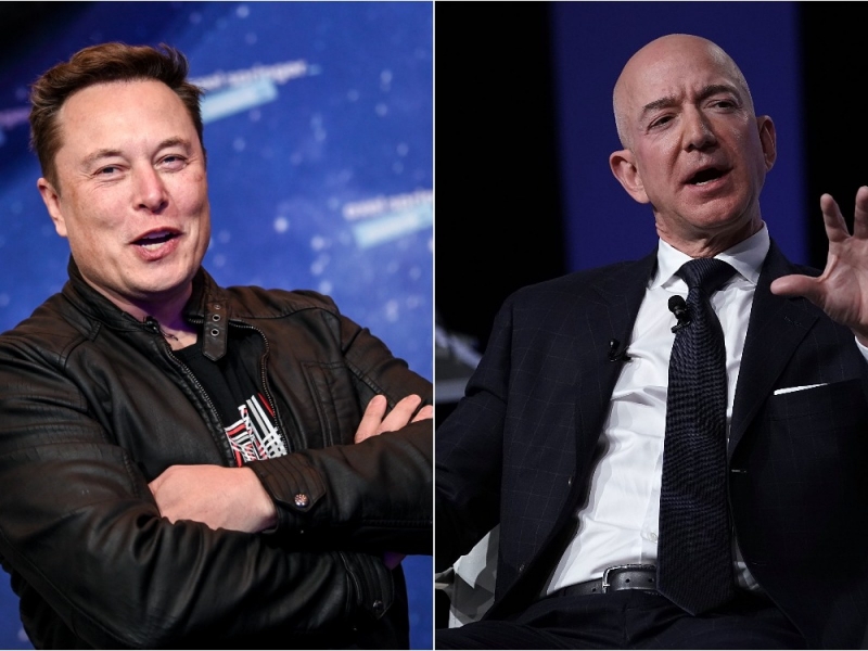 Elon Musk mỉa mai Jeff Bezos : ‘Hóa ra ông Bezos nghỉ hưu chỉ để đi kiện’