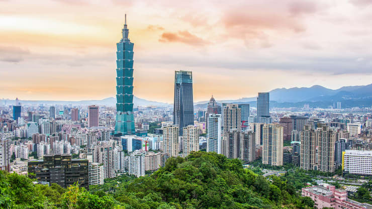 Những tòa nhà cao tầng mọc lên khắp thủ đô Đài Loan của Đài Loan
