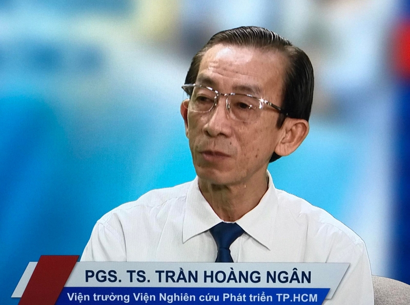 PGS. TS. Trần Hoàng Ngân, Viện trưởng Viện Nghiên cứu phát triển TPHCM.Ảnh: VGP
