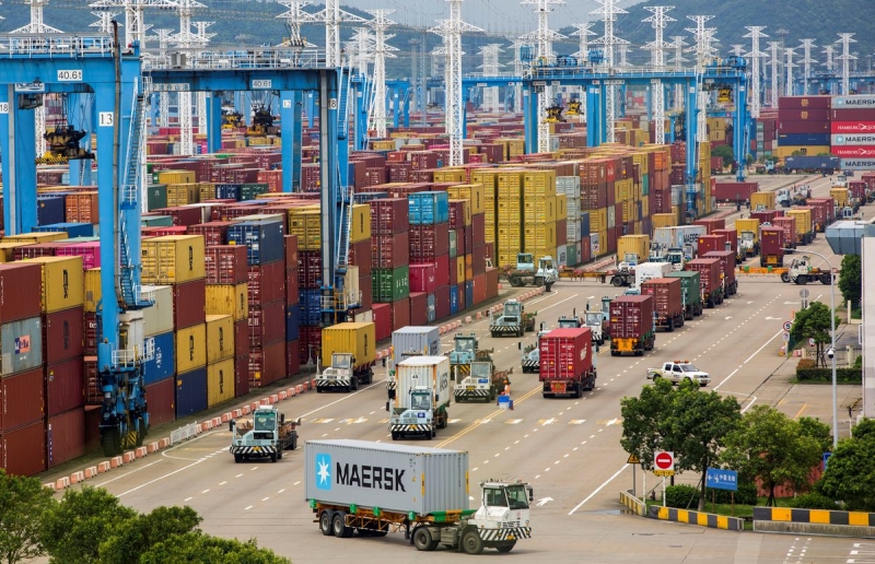 Tình trạng tắc nghẽn cảng biển tại Trung Quốc đang giảm bớt và trong một số trường hợp tình hình còn lạc quan hơn các cảng biển tại Mỹ