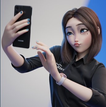 Trợ lý ảo mới của Samsung có hình dáng và biểu cảm giống với nhiều nhân vật trong truyện tranh anime (Ảnh: Instagram)