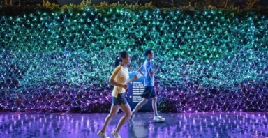 Lễ hội ánh sáng diễn ra tại sân bay Changi, Singapore