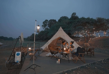 “Đu trend” cafe camping hot nhất Hà Nội, giới trẻ cực kỳ thích