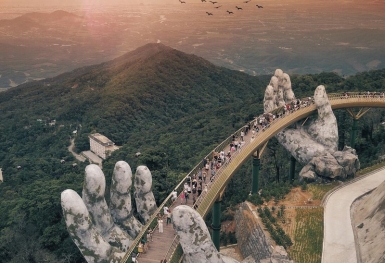 Cầu Vàng Đà Nẵng - Vẻ đẹp chốn bồng lai tiên cảnh