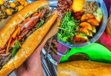 Thưởng thức bánh mì siêu ngon tại Mr Gà Nha Trang