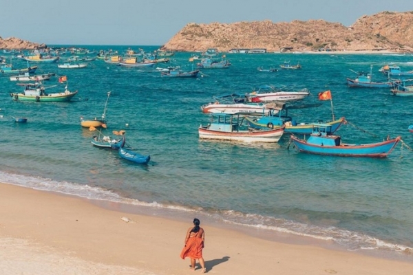 Làng chài Nhơn Hải ẩn mình giữa vùng ngoại ô thành phố Quy Nhơn