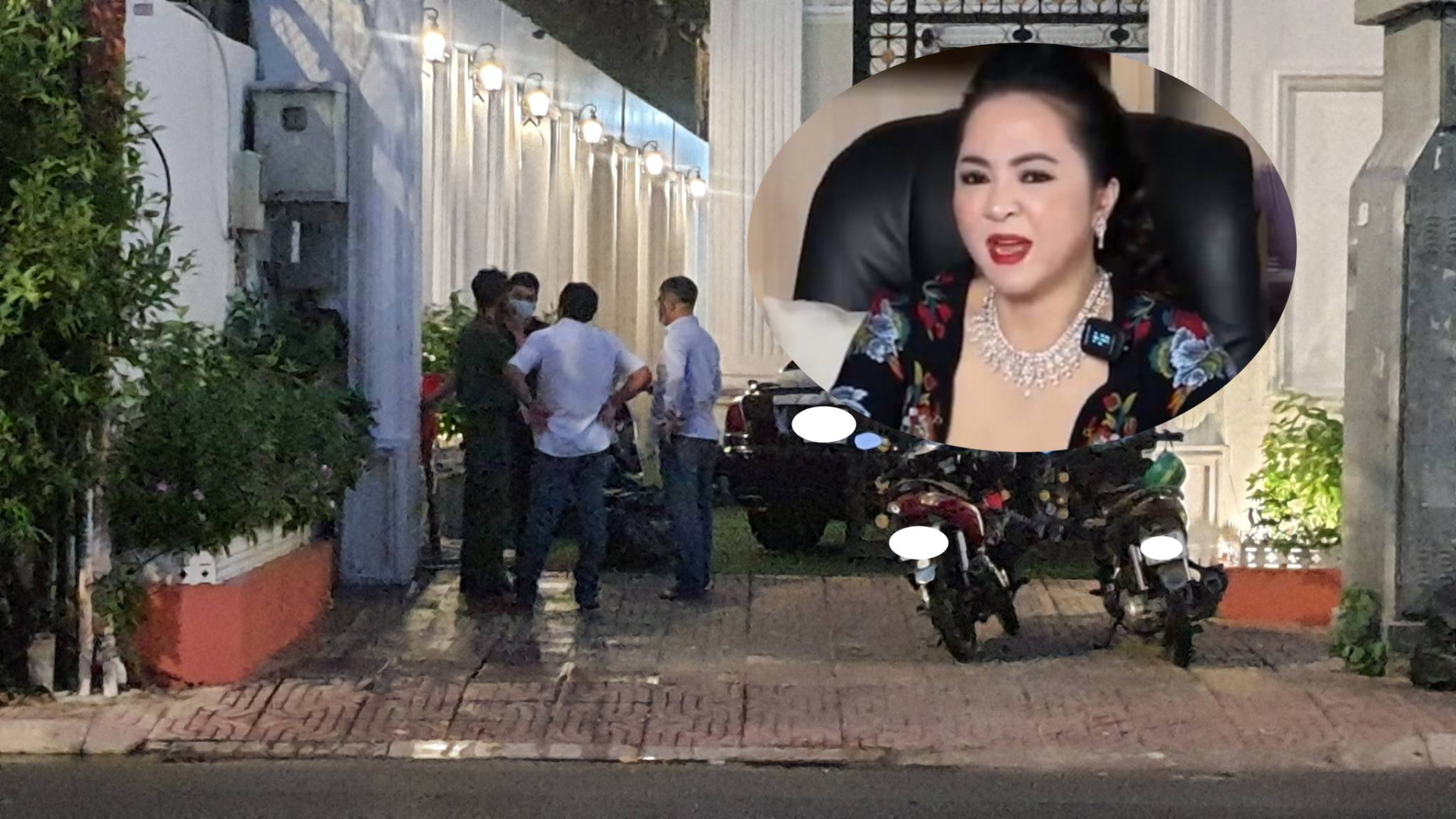 Cận cảnh hình ảnh trước biệt thự bà Nguyễn Phương Hằng sau khi có tin bị khởi tố
