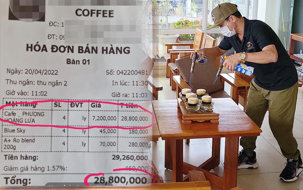 Lại xôn xao chuyện 4 ly cà phê 29 triệu ở Lâm Đồng, chủ quán là ai mà sẵn sàng 'hét giá' cao đến vậy?