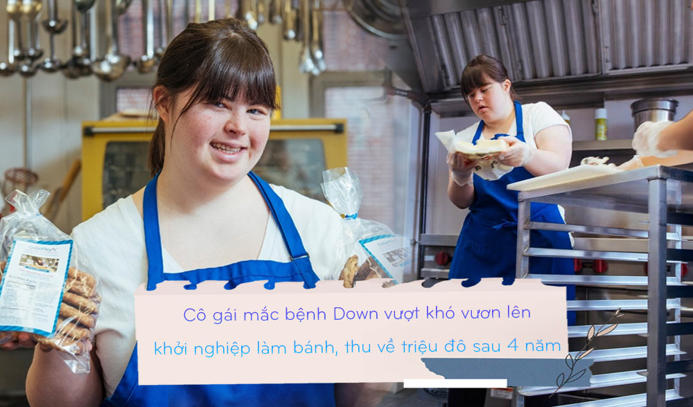 Collete DiVitto: Cô gái mắc bệnh Down khởi nghiệp làm bánh, thu về triệu USD sau 5 năm