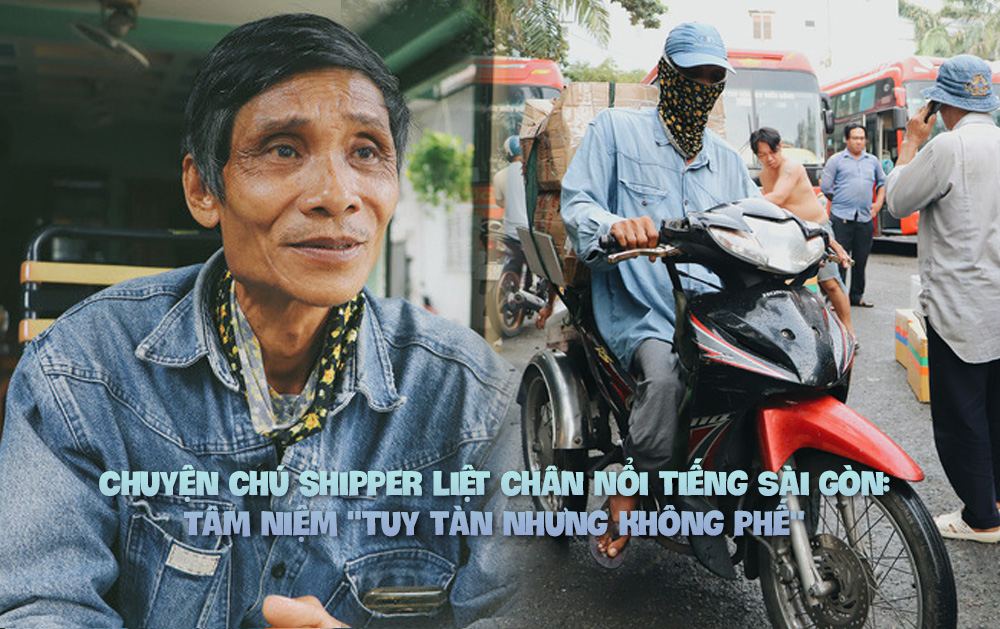 Chuyện chú shipper liệt chân nổi tiếng Sài Gòn, quyết tâm vượt qua nghịch cảnh
