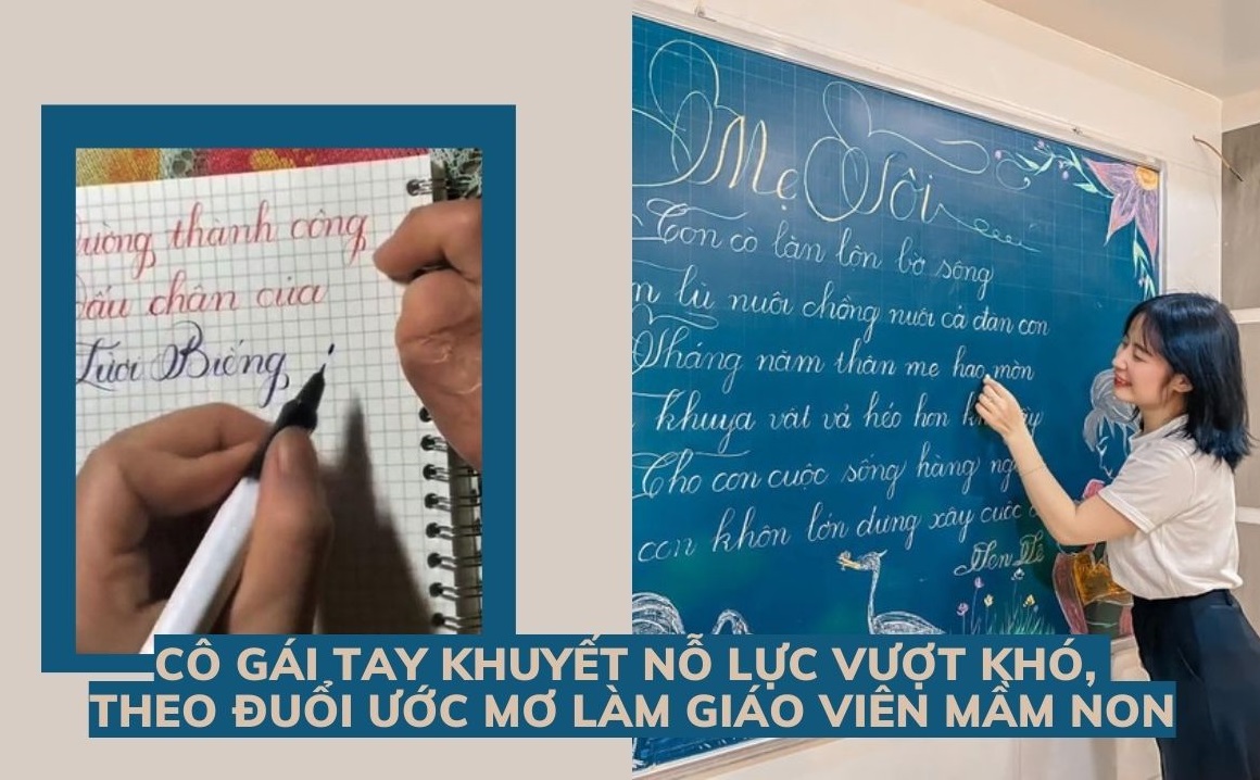 Cô giáo mầm non tay khuyết vượt khó, mở lớp dạy học miễn phí ở quê nhà Nghệ An