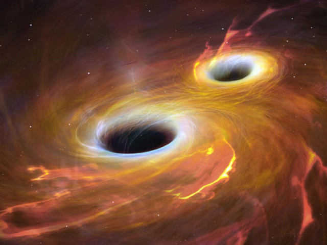 Hai hố đen quái vật và một vụ va chạm có thể làm rung chuyển không gian trong tương lai