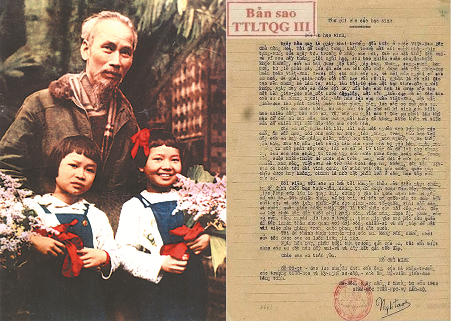 Thư gửi học sinh nhân ngày khai giảng năm học 1945 - 1946 của Chủ tịch Hồ Chí Minh