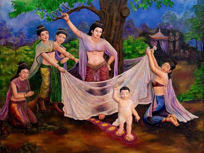 Đức Phật đản sinh vào thế giới này nhờ hội đủ 5 nhân duyên gì?