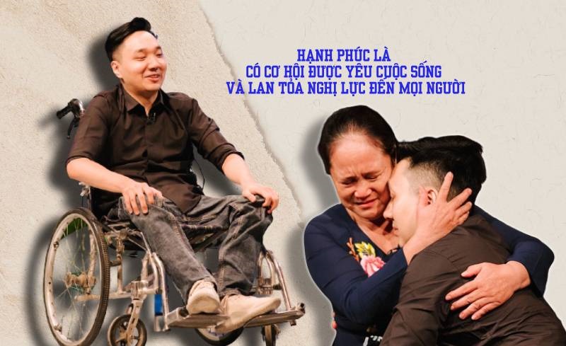 Vũ Minh Lâm - chàng trai teo tủy sống, liệt 2 chân truyền cảm hứng bằng kênh TikTok triệu view