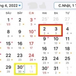 Lễ 30/4 và 1/5 năm 2022 là ngày bao nhiêu Âm lịch?