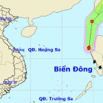 Dự báo đường đi của bão Choi-wan vào biển Đông hình thành bão số 1 năm 2021