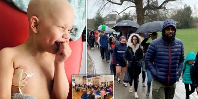 Gần 5.000 người xếp hàng dưới mưa, hi vọng được hiến tạng cho cậu bé nguy kịch vì ung thư