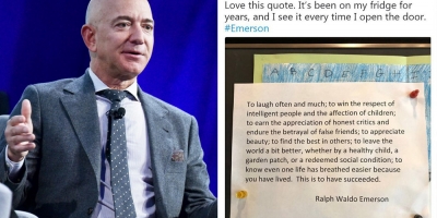 Triết lý thành công 'bất di bất dịch' được Jeff Bezos gắn lên tủ lạnh để nhắc nhở bản thân mỗi ngày