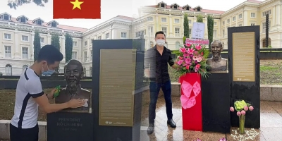 Xúc động du học sinh Việt mỗi tuần một lần đi dọn tượng Bác Hồ đặt ở Singapore