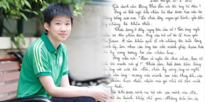 Hóa thân thành ngọn gió viết tâm thư gửi NS Đặng Thái Sơn, nam sinh Nguyễn Bình Nguyên đoạt giải nhất cuộc thi Viết thư Quốc tế UPU 2022