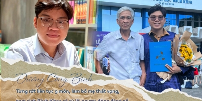 Dương Công Bình: Nam sinh Bách Khoa TP.HCM lội ngược dòng sau 9 lần rớt môn